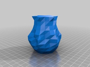 lowpoly swirl vase containers customized 3d print model - Mito3D