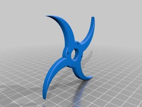 key chain 3d printing ninja star 3d print model - Mito3D