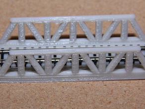 scale train bridge hobby model railroad n-scale track 3d print model - Mito3D