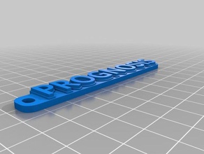 pronóstico de 3 llaveros personalizado 3d print model - Mito3D