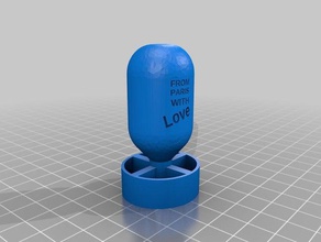 paris amor esculturas 3d print model - Mito3D