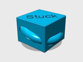 stuck donut puzzles fun toy 3d print model - Mito3D