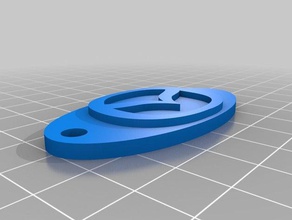 mazda zil anahtarı Anahtarlık özelleştirilmiş 3d print model - Mito3D
