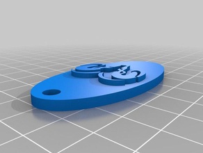 my customized customizer key ring keychains 3d print model - Mito3D