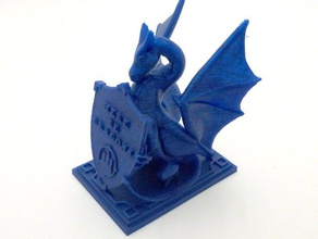 decadente de dragão dragonoff 2015 troféu esculturas 3d print model - Mito3D