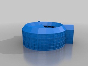 globe theatre concept buildings structures 3d print model - Mito3D