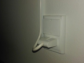 el enchufe de la pared cubierta los hogares lc fuga toma corriente salida 3d print model - Mito3D