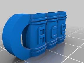 ace oneill Schlüsselanhänger angepasst 3d print model - Mito3D