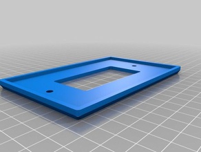 leviton de una sola placa interruptor hogar 3d print model - Mito3D