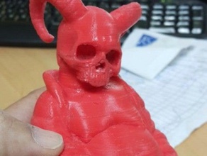 el demonio de buda arte 3d print model - Mito3D