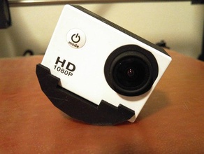 sj4000 de montaje universal la cámara acción leva personalizado gopro sj4000wifi copia falso monte 3d print model - Mito3D
