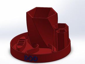 desk top organiser organization organizer tidy pen holder usb 3d print model - Mito3D