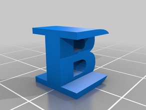 il mio personalizzati di due lettere scultura sculture 3d print model - Mito3D