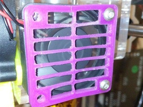 extrudeuse ventilateur grille en plastique de 4 cm 3d l'imprimante accessoires grill 3d print model - Mito3D