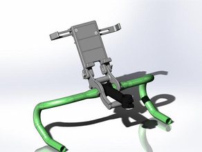 tablet holder bicycles trainers 3d print model - Mito3D