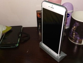 einfache iphone 66s plus dock mobile 3d print model - Mito3D