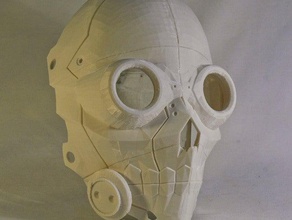 death gun mask scaled split props sao2 sword art online 3d print model - Mito3D