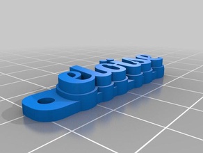 elo&iumlse trousseau de clés porte-clés personnalisé 3d print model - Mito3D