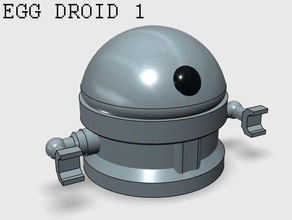 egg droid 1 toys games kit poseable robot scifi 3d print model - Mito3D