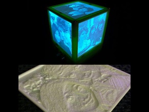 lithophane sahibi sanat lamba led rgb 3d print model - Mito3D