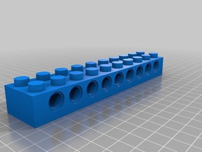 base 10x2 costruzione i giocattoli personalizzato 3d print model - Mito3D