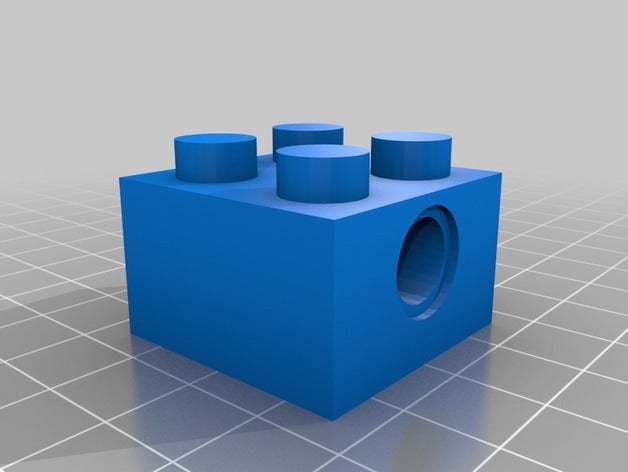 base 2x2 construction toys customized 3D print model - Mito3D