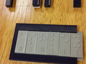 plus braille tablette tuiles l'apprentissage 3d print model - Mito3D