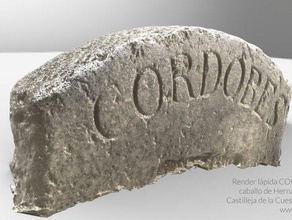 cordobes hernan cortes horse tomb stone scans replicas 3d print model - Mito3D