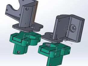 bind-reducing acme pillow block x-ends fully customisable solidworks 3d printer parts leadscrew rod mendelmax 3d print model - Mito3D