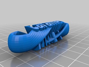 mi caramelo trenzado llavero infinity remix llaveros personalizado 3d print model - Mito3D