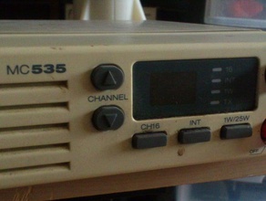 uniden mc535 knob audio amateur radio ham vhf marine 3d print model - Mito3D