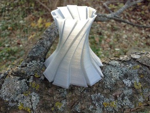 freeform vase decor pla pretty spiral 3d print model - Mito3D