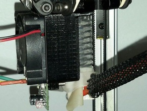 fan mount e3d printer parts 3d print model - Mito3D
