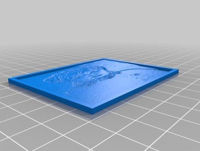 mon personnalisés lithopane 2d l'art 3d print model - Mito3D