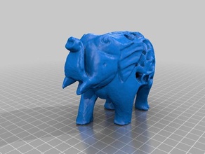 elefante animais makerbotdigitizer scan 3d print model - Mito3D