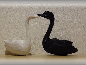 swan heykeller 3d print model - Mito3D