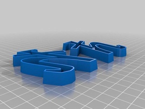 planck constant cookie cutter kitchen dining 3d print model - Mito3D