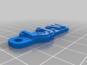 ljw keychains customized 3d print model - Mito3D