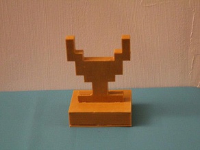 atari 2600 adventure trophy chalice toy game accessories holy grail retrogaming 3d print model - Mito3D