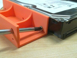 525 35 inch pc bay hard disk drive spacer one sided computer bracket hdd adapter mounting 3d print model - Mito3D