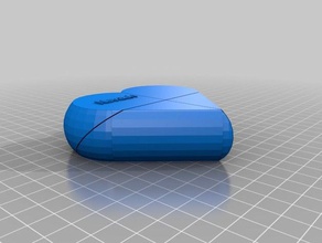 nevaeh secret heart box interactive customized 3d print model - Mito3D