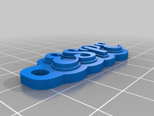 de la espe llaveros personalizado 3D print model - Mito3D