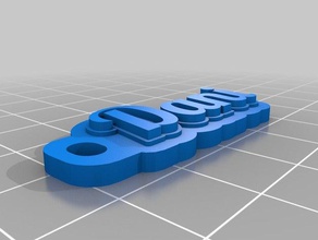 dani Schlüsselanhänger angepasst 3d print model - Mito3D