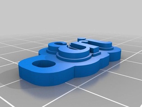 eri Schlüsselanhänger angepasst 3d print model - Mito3D