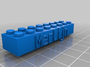 mon personnalisés en blocs lego merlijn la construction jouets 3d print model - Mito3D