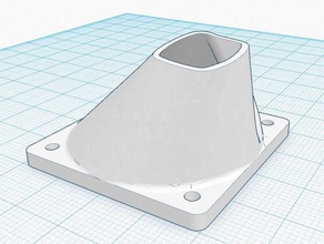 verkürzt, verbreitert, printrbot simple fan shroud 3d Drucker - Zubehör 40mm Lüfter 3d print model - Mito3D