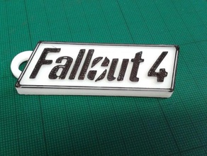 fallout 4 Schlüsselanhänger logo 3d print model - Mito3D