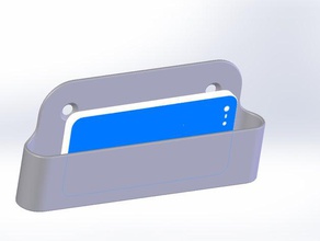 iphone suporte de montagem na parede móveis montado 3d print model - Mito3D