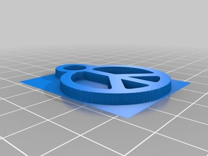 peace pendant jewelry 3d print model - Mito3D