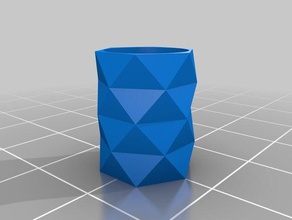 polygon vase Container 3d print model - Mito3D